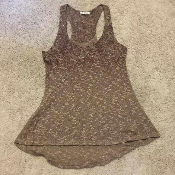 Phanuel High Low Gradation Lace Knit Tank Top - Picture 12 of 16